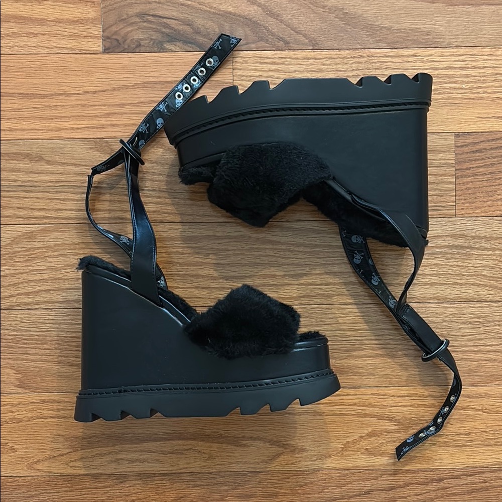 Dolls Kill Black Chunky Platform Boots
